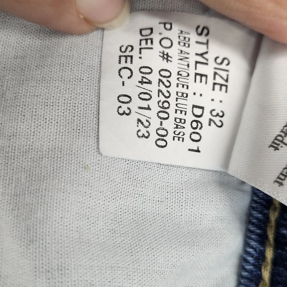 Frank & Eileen Cork Jeans Women 32 Slim Straight Raw Hem Medium Wash Denim - Picture 13 of 16